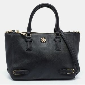 Tory Burch Robinson Multi Saffiano Double Zip Tote Crossbody Should Bag